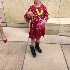 Red print girls Zara Dress